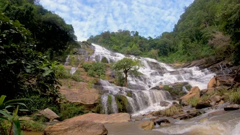 Mae Ya Waterfall Stock Footage 143134338