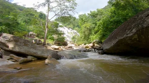 Mae Ya Waterfall Stock Footage 143135798