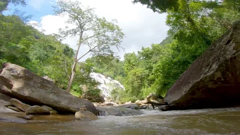 Mae Ya Waterfall Stock Footage 143135868
