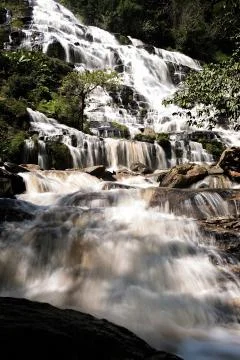 Mae Ya Waterfall 스톡 사진