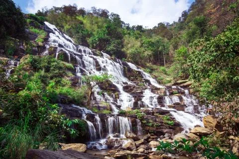 Mae Ya Waterfall Stock Photos