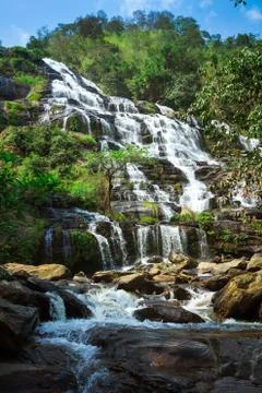 Mae Ya Waterfall Stock Photos