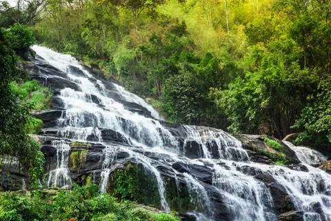 Mae Ya Waterfall Stock Photos