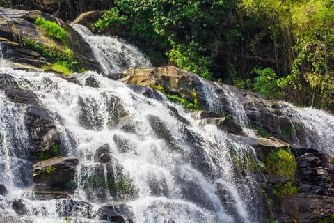 Mae Ya Waterfall Stock Photos