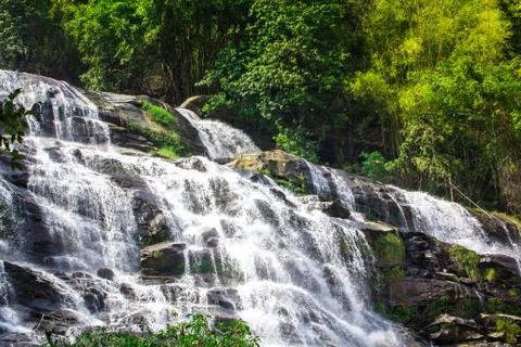 Mae Ya Waterfall Stock Photos