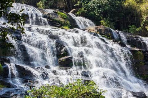 Mae Ya Waterfall Stock Photos