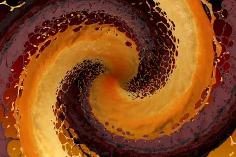 Maelstrom of colored liquid Stock Illustration