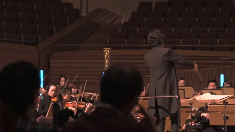 Maestro Conducting Orchestra Stock Footage 236974506