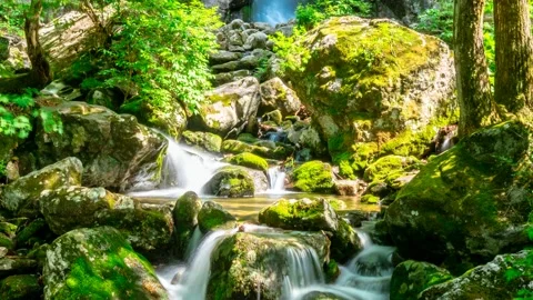 Maewoldae waterfall in Gangwon-do Cheolwon-gun, South Korea. Time lapse. Stock Footage 145738766