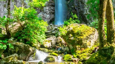 Maewoldae waterfall in Gangwon-do Cheolwon-gun, South Korea. Time lapse. Stock Footage 145738767