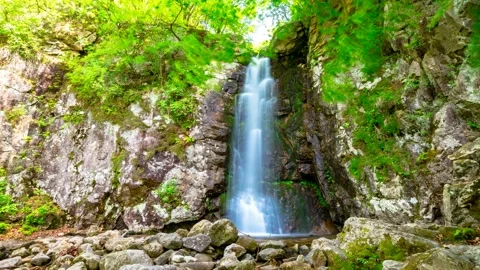 Maewoldae waterfall in Gangwon-do Cheolwon-gun, South Korea. Time lapse. Stock Footage 145744111