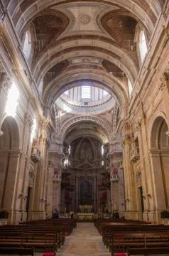 Mafra Monastery Nave Stock Photos