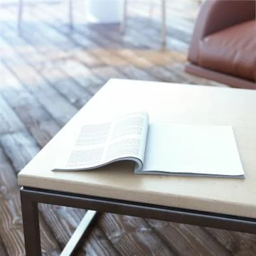 Magazin on the table Illustrazione stock