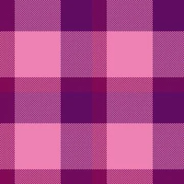 Magazine fabric check pattern, valentines day seamless vector plaid. Site t.. Stockillustratie