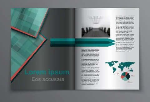 Magazine layout. Vector Stock Illustration