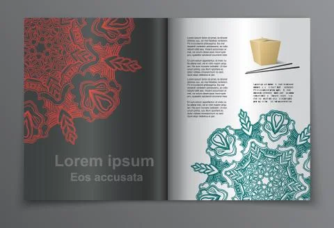 Magazine layout. Vector Stock Illustration