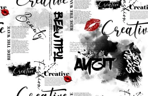 Magazine pattern. Stock Illustration