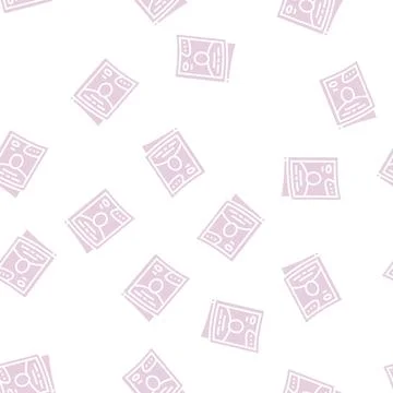 Magazine press glyph seamless pattern Stock Illustration