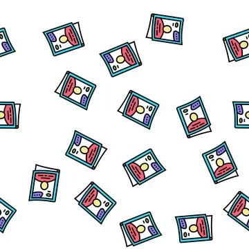 Magazine press vector seamless pattern Illustrazione stock