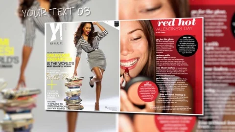 Magazine Promo 스톡 After Effects