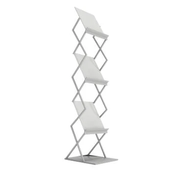 Magazine Rack. Trade show booth brochure display. Stock Illustration