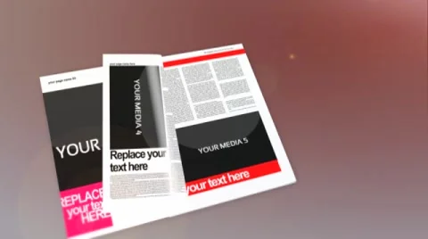 Magazine Slideshow for AE Stock After Effects