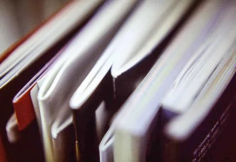 Magazine Stack in Macro View with Editorial Texture and Visual Rhythm for P.. Stock Photos