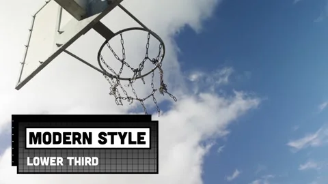 Magazine Style Lower Third After Effects stock