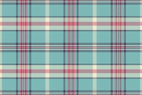 Magazine tartan vector pattern, professional textile plaid check. Empty sea.. Stock Illustration