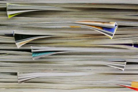 Magazines background Stock Photos