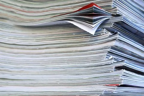 Magazines background Stock Photos