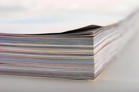 Magazines close up Stock Photos