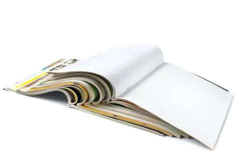 Magazines isolated Stock Photos