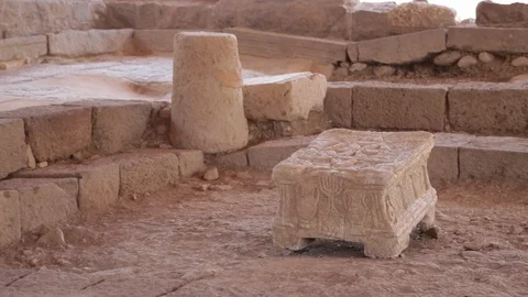 Magdala Synagogue Archaeology Dig-box Vídeos de archivo 113887792