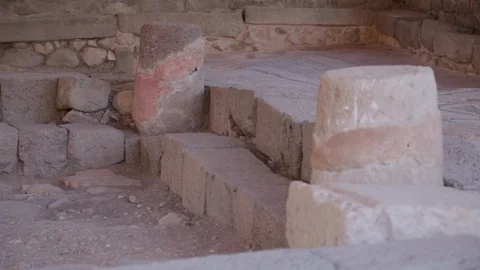 Magdala Synagogue Archaeology Vídeos de archivo 113301719