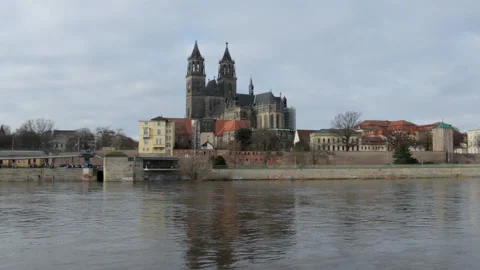 Magdeburg cityscape Stock Footage 168807447