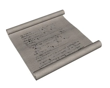 Mage scroll - 3D render Stock Illustration