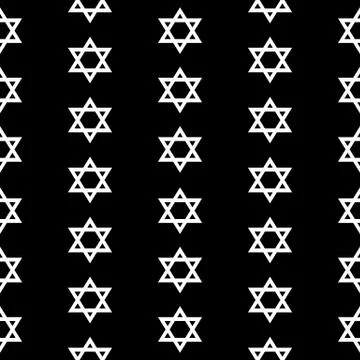 Magen David seamless pattern Stock Illustration