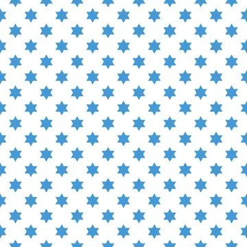 Magen David star pattern vector. Jewish Israeli pattern, ornament. Illustrazione stock