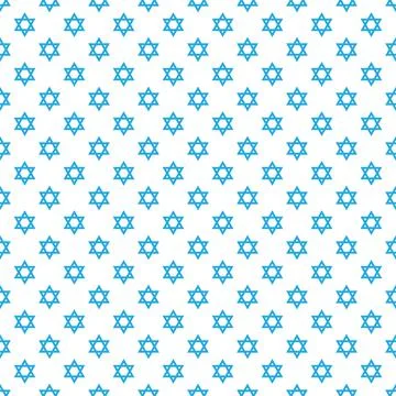 Magen David star pattern vector. Jewish Israeli symbol ornament, background. Stock Illustration