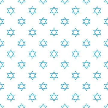 Magen David star pattern vector illustration. Illustrazione stock