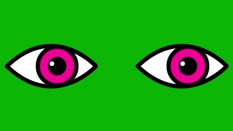 Magenta 2 eye close 2 green Stock Footage 239612445
