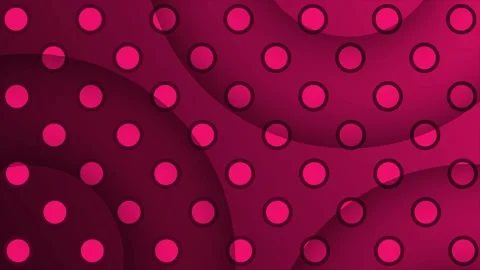 Magenta 3d depth semi circle shapes, simple and elegant minimal background Video stock 271328177