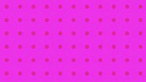 Magenta Abstract Geometric Pattern Background with Circular Polka Dots and .. Illustrazione stock