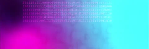 Magenta and cyan binary code background template animation Stock Footage 340557392