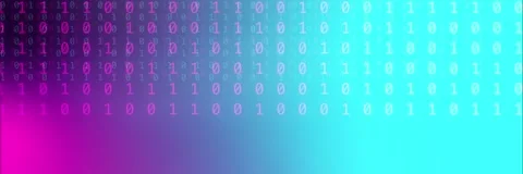 Magenta and cyan binary code background template animation Stock Footage 340557718
