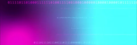 Magenta and cyan binary code background template animation Stock Footage 340558031
