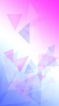 Magenta and lavender translucent triangles form a lively abstract texture, .. Stock Illustration