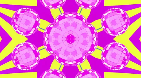 Magenta and lemon pattern, loop HD Stock Footage 37736844