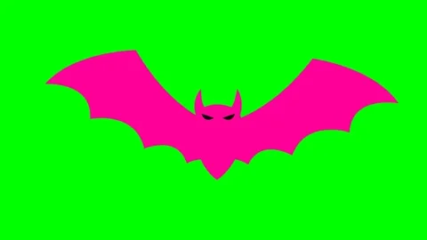 Magenta bat green Stock Footage 250450087